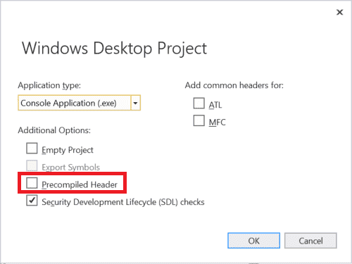 Kreator Visual Studio 2017 Desktop